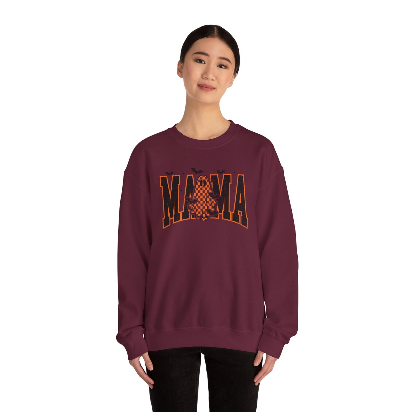 Spooky Ghost Sweatshirt, Gift For Mom, Halloween Crewneck, Cozy Fall Apparel, Perfect for Parties, Casual Gatherings, Everyday Wear