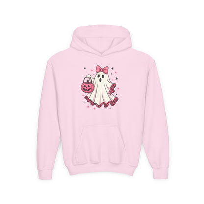 Cute Ghost Halloween Hoodie for Kids, Youth Sweatshirt, Fall Fashion, Trick or Treat Outfit, Ghost Costume