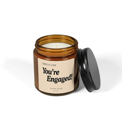 Engagement Scented Candle - You're Engaged! Gift for Couples, Newly Engaged Friend, Bride to Be, Bridal Shower or Wedding Gift