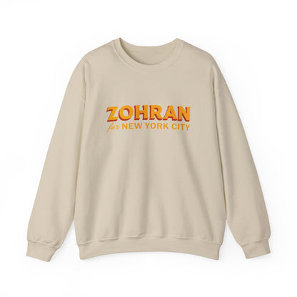 Zohran for New York City Sweatshirt, Vintage NYC Crewneck, Political Graphic Pullover, City Pride Gift | Urban Streetwear
