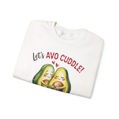 Let's Avo Cuddle Sweatshirt | Cute Avocado Crewneck for Couples | Cozy Matching Gift | Anniversary Gift | Cute Date Night Sweater