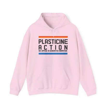 Plasticine Action Unisex Hoodie - Cozy Sweatshirt for Animators, Save Gaza, Free Palestine, Casual Wear