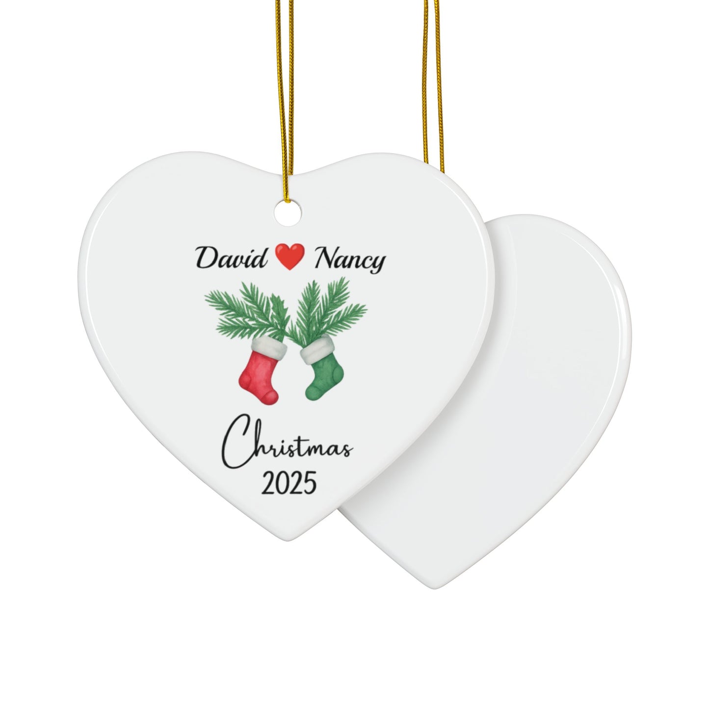Personalized Couple Christmas Ornament 2025, Couple Ornament, Together Ornament, New Couple Keepsake, Christmas Gift For Couple