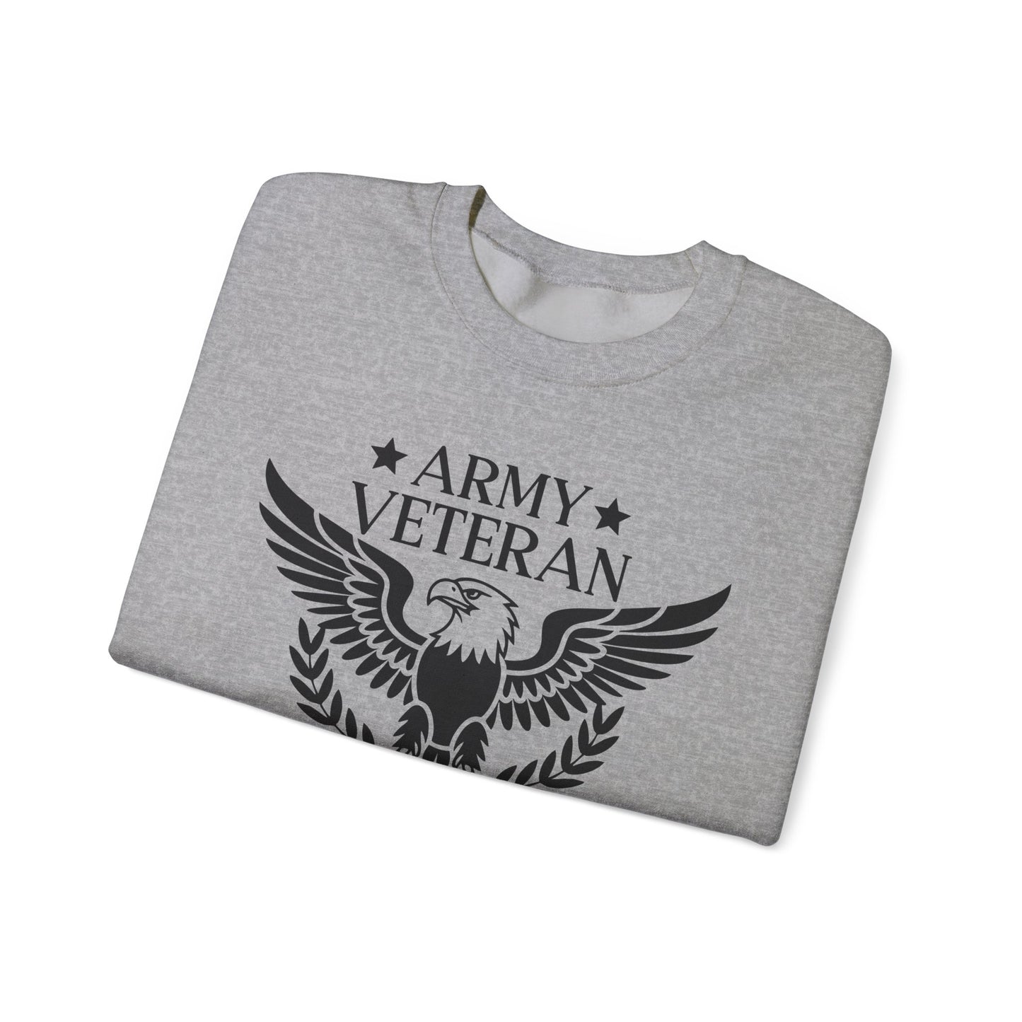 Army Veteran Crewneck Sweatshirt, Tribute Apparel, Gift for Veteran, Military Pride Sweatshirt, Comfortable Casual Wear, Veteran Day Gift