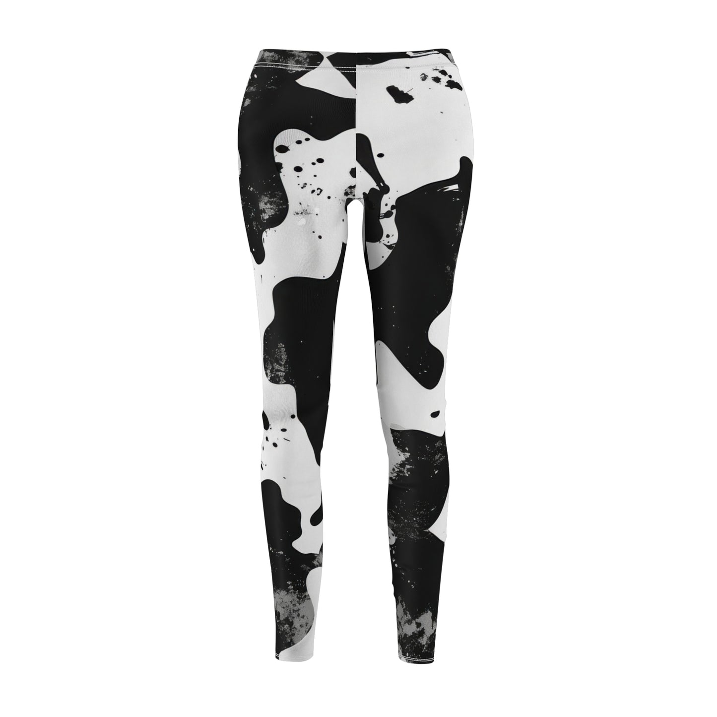 Trendy Black And White Leggings for Women, Casual Fitness Leggings, Stylish Athleisure Wear, Perfect for Yoga And Everyday Use