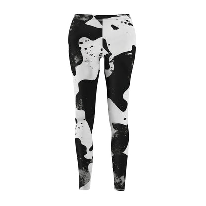 Trendy Black And White Leggings for Women, Casual Fitness Leggings, Stylish Athleisure Wear, Perfect for Yoga And Everyday Use