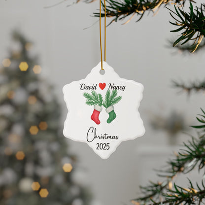 Personalized Couple Christmas Ornament 2025, Couple Ornament, Together Ornament, New Couple Keepsake, Christmas Gift For Couple