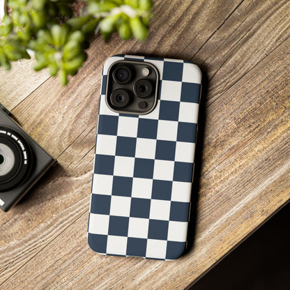 Checkered Pattern iPhone Case, iPhone Cover, Modern iPhone Accessory, Gift for Him, Trendy Mobile Protection