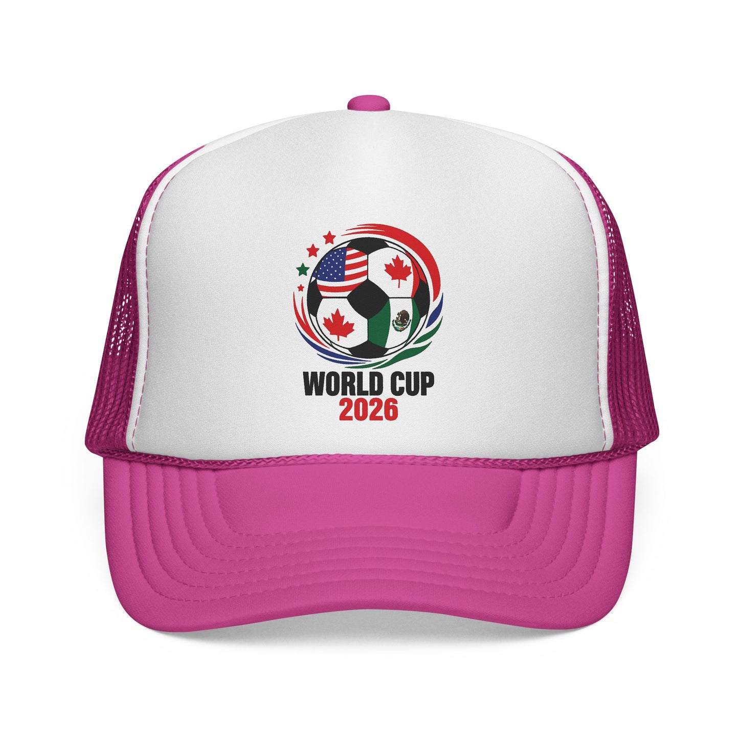 World Cup 2026 Trucker Hat, Soccer Ball Flag Cap, Adjustable Mesh Back Hat, Football Fan Gift, Match Day Accessory, Team Pride Baseball Cap