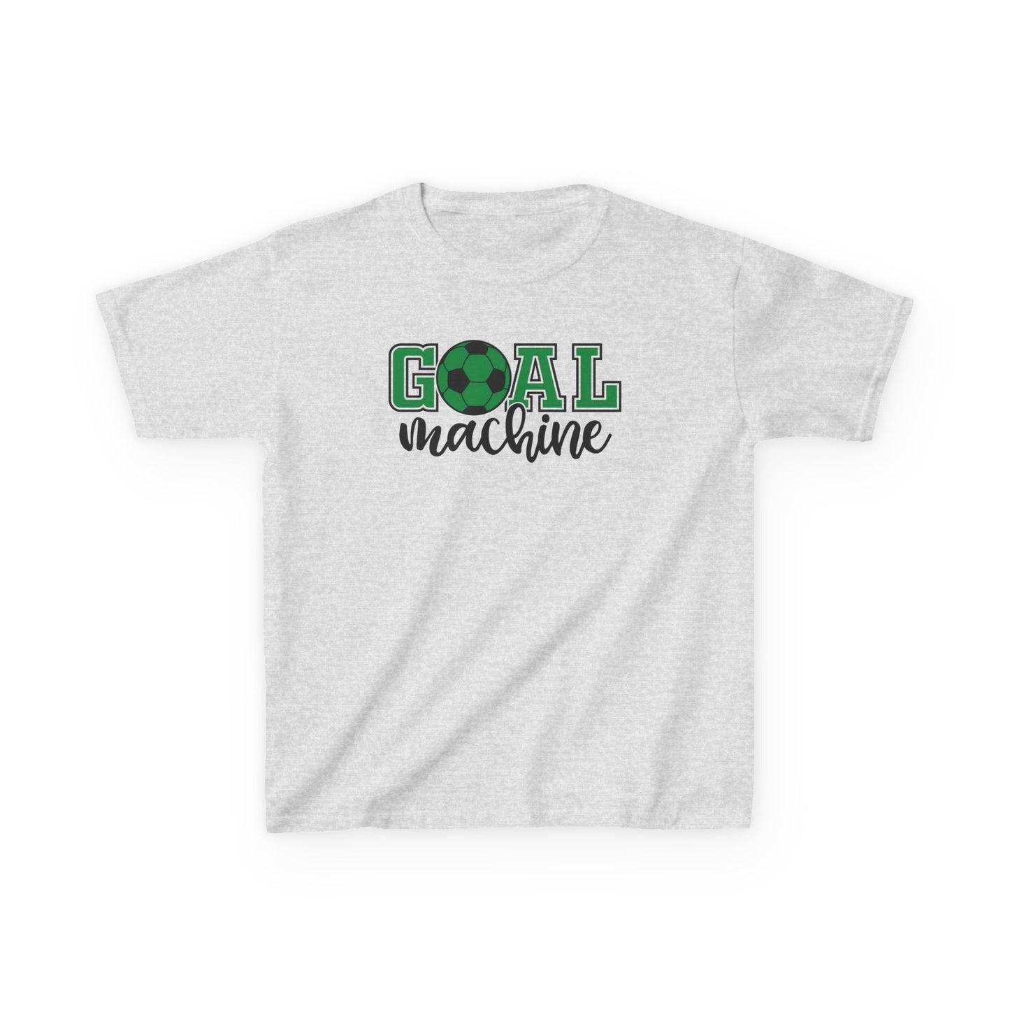 Goal Machine Kids T-Shirt, Green Soccer Ball Graphic Tee, Youth Soccer Shirt, Fun Sports Tee for Boys and Girls, FIFA World CUP 2026 Shirt