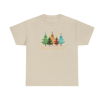 Merry and Bright Trees, Women's Christmas Shirt, Womans Holiday Shirt,Christmas Gift,Chic Winter Shirt,Cute Holiday Tee,Christmas Tree Shirt