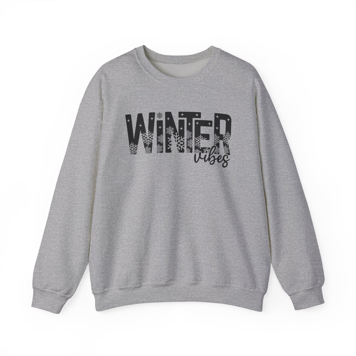 Winter Vibes Sweatshirt Snowy Aesthetic Pullover | Cute Winter Shirt for Women | Cold Weather Hoodie Alternative | Christmas Season Sweater
