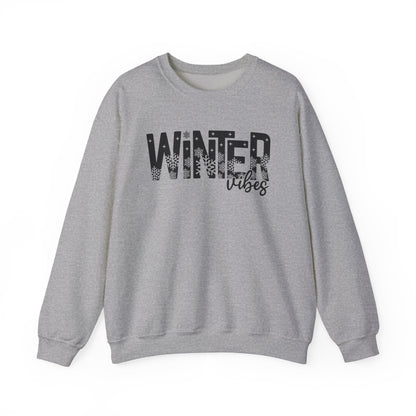 Winter Vibes Sweatshirt Snowy Aesthetic Pullover | Cute Winter Shirt for Women | Cold Weather Hoodie Alternative | Christmas Season Sweater