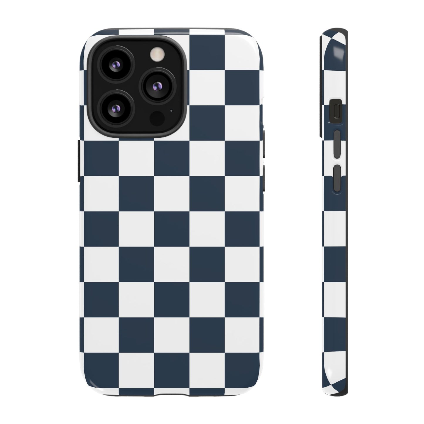Checkered Pattern iPhone Case, iPhone Cover, Modern iPhone Accessory, Gift for Him, Trendy Mobile Protection