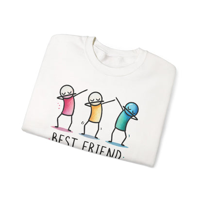 Best Friend Sweatshirt, Cute Dabbing Characters Sweater, Matching Friends Gift, XMas Christmas, Friendship Hoodie, BFF Gift for Girls