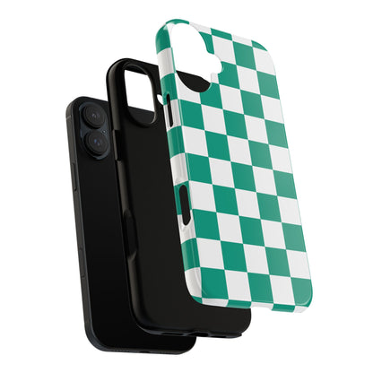 Checkered iPhone Case, Stylish Phone Cover,  Mobile Case For iPhone 17 Pro, 17, 16, 15, 14, 13, 12, 11, X, XR,XS MAX, Chic Gift for Her