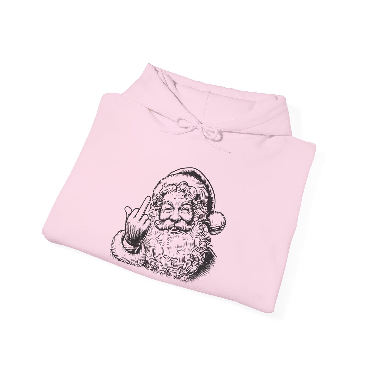 Funny Sassy Santa Hoodie, Funny Unisex Heavy Blend Sweatshirt, Christmas Gift, Holiday Apparel, Quirky Winter Wear, Casual Cozy