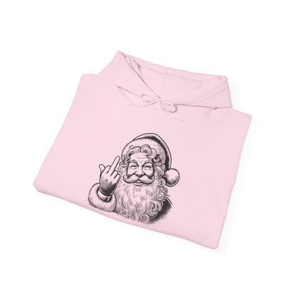 Funny Sassy Santa Hoodie, Funny Unisex Heavy Blend Sweatshirt, Christmas Gift, Holiday Apparel, Quirky Winter Wear, Casual Cozy