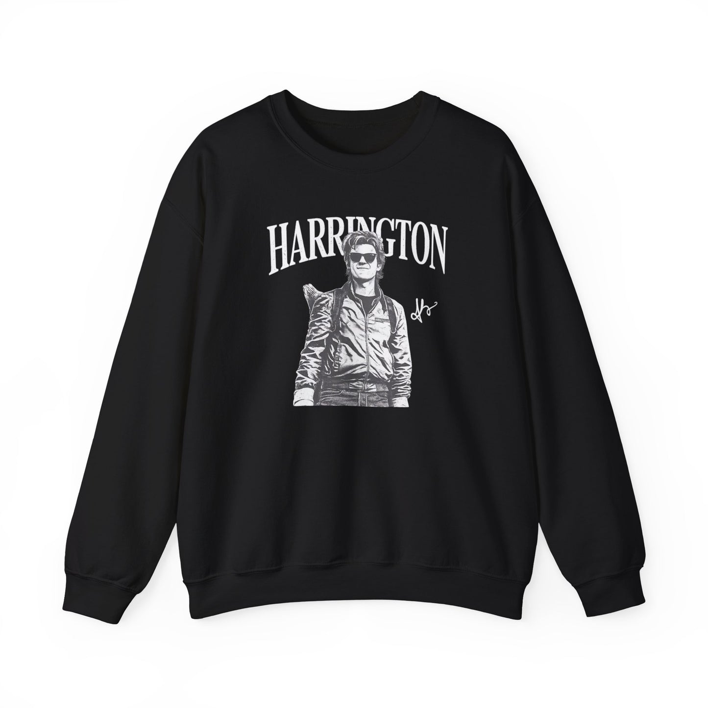 Harrington Portrait Crewneck Sweatshirt | Vintage Photo Graphic Pullover | Aesthetic Unisex Sweatshirt, Retro Streetwear Gift