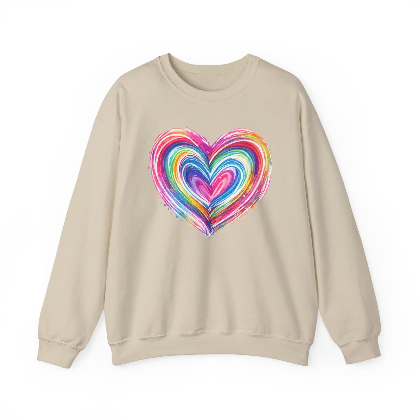 Comfort Colors Cute Heart SweatShirt, Brushstroke Heart , Valentine Gift, Womens Love Sweater, Anniversary Day , Coquette Valentine Tee