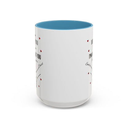 I Met You I Liked You I Love You I'm Keeping You Mug, Personalized Couple Coffee Cup, Handshake Hearts Love Gift, Valentine Gift