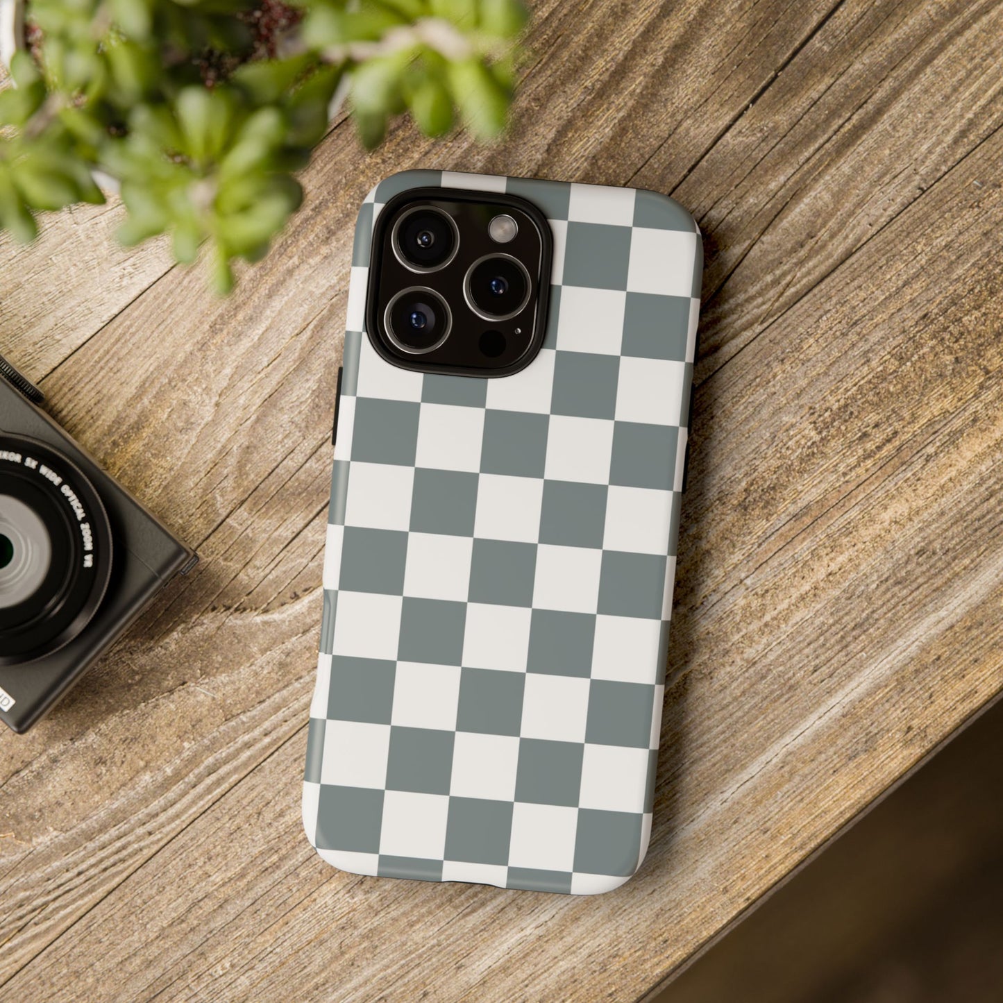 Stylish Checkerboard Phone Case, Durable Phone Cover, Unique Gift, iPhone 17 Pro, 17, 17 Air, 16, 15, 14, 13, 12, 11, X, XR, XS MAX