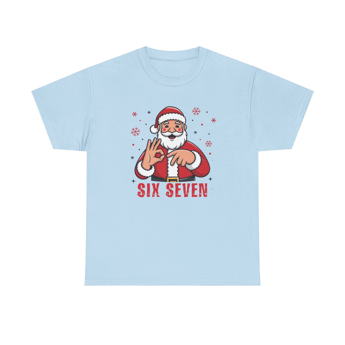 Six Seven Santa Funny Christmas T-Shirt  Humorous Holiday Tee for Men & Women | Trendy Santa Graphic Shirt | Gift for Friends