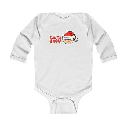 Santa Baby Infant Bodysuit | Baby Christmas Onesie | Baby Long sleeve suit | Baby Suit