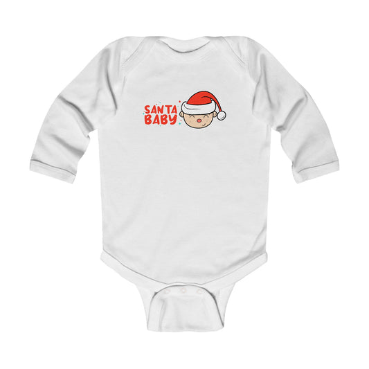 Santa Baby Infant Bodysuit | Baby Christmas Onesie | Baby Long sleeve suit | Baby Suit