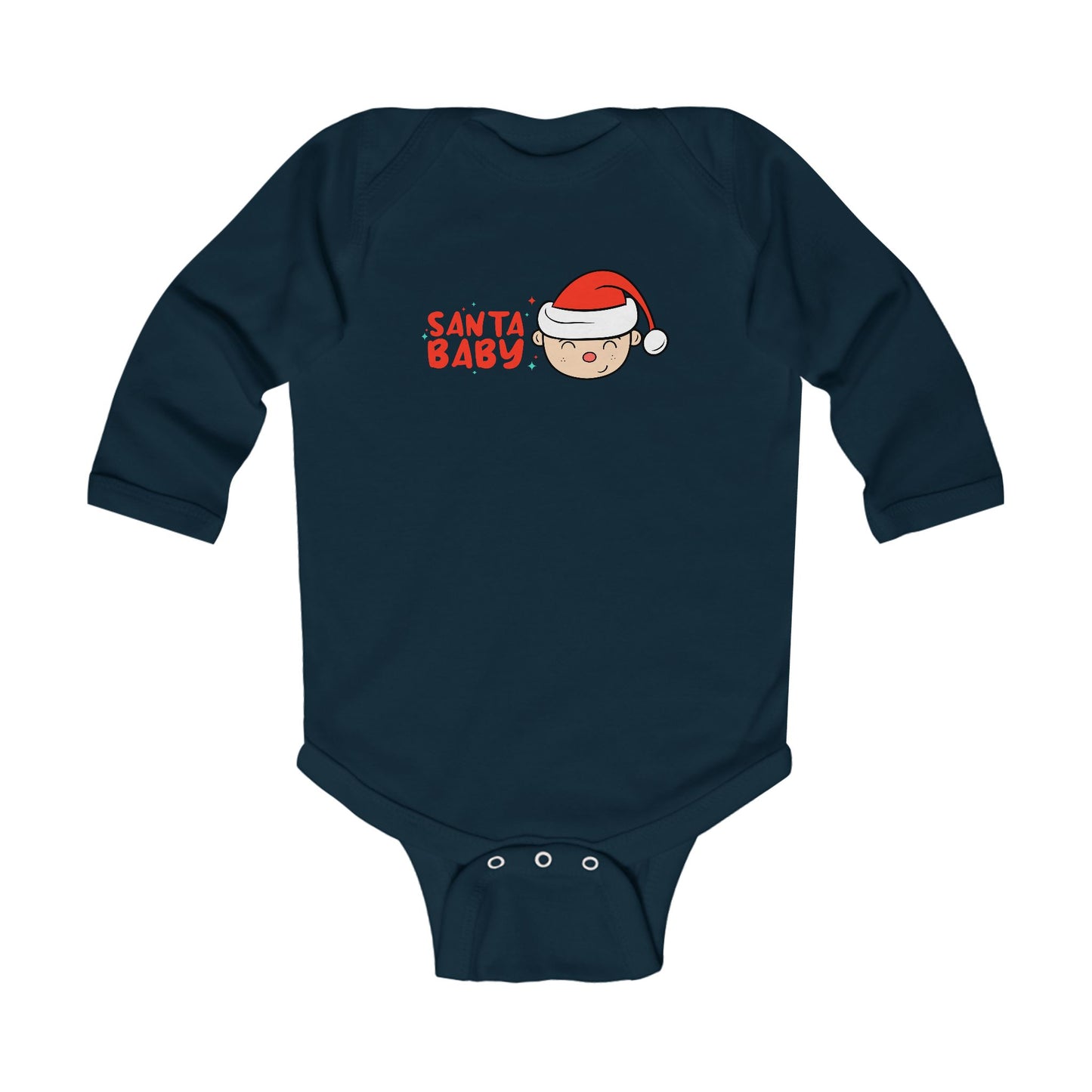Santa Baby Infant Bodysuit | Baby Christmas Onesie | Baby Long sleeve suit | Baby Suit