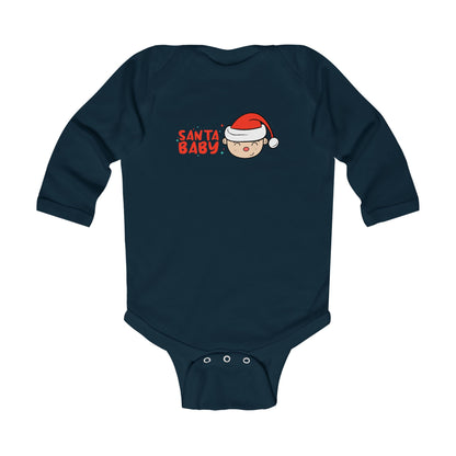 Santa Baby Infant Bodysuit | Baby Christmas Onesie | Baby Long sleeve suit | Baby Suit