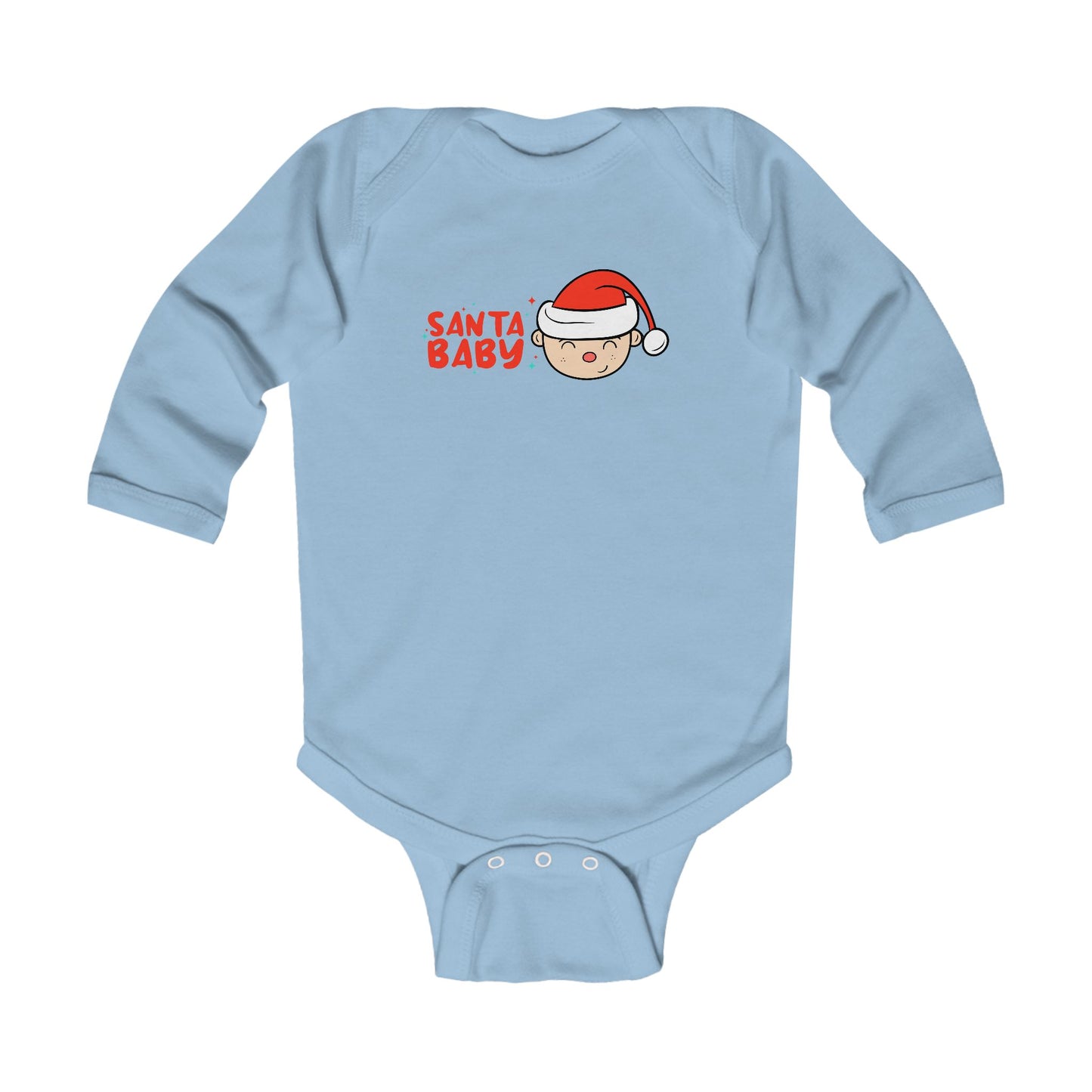 Santa Baby Infant Bodysuit | Baby Christmas Onesie | Baby Long sleeve suit | Baby Suit