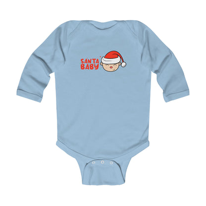 Santa Baby Infant Bodysuit | Baby Christmas Onesie | Baby Long sleeve suit | Baby Suit