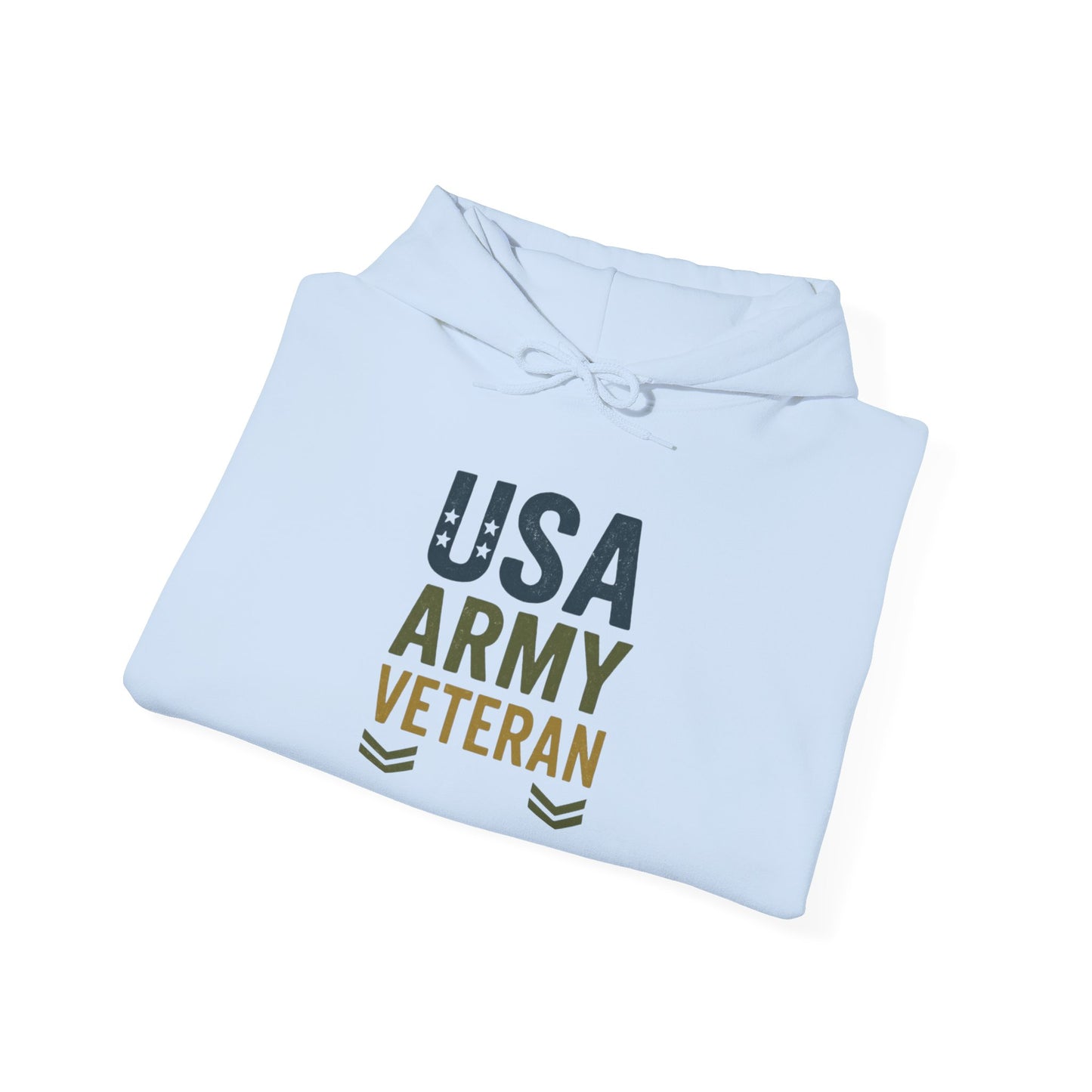 USA Army Veteran Hoodie - Unisex Heavy Blend Sweatshirt Hoodie, Military Apparel, Gift for Veterans, Navy Veteran Hoodie, Army Pride