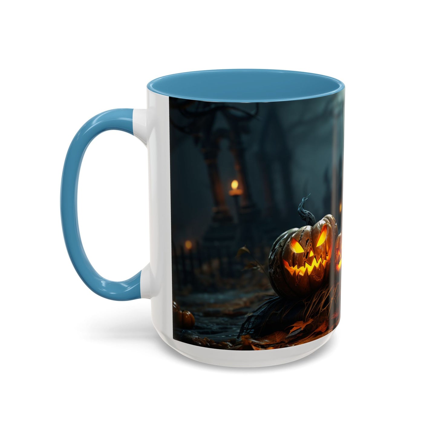Halloween Pumpkin Accent Coffee Mug, Spooky Decor for Fall, Perfect Gift for Halloween Lovers, Seasonal Drinkware, Gift for Halloween Day