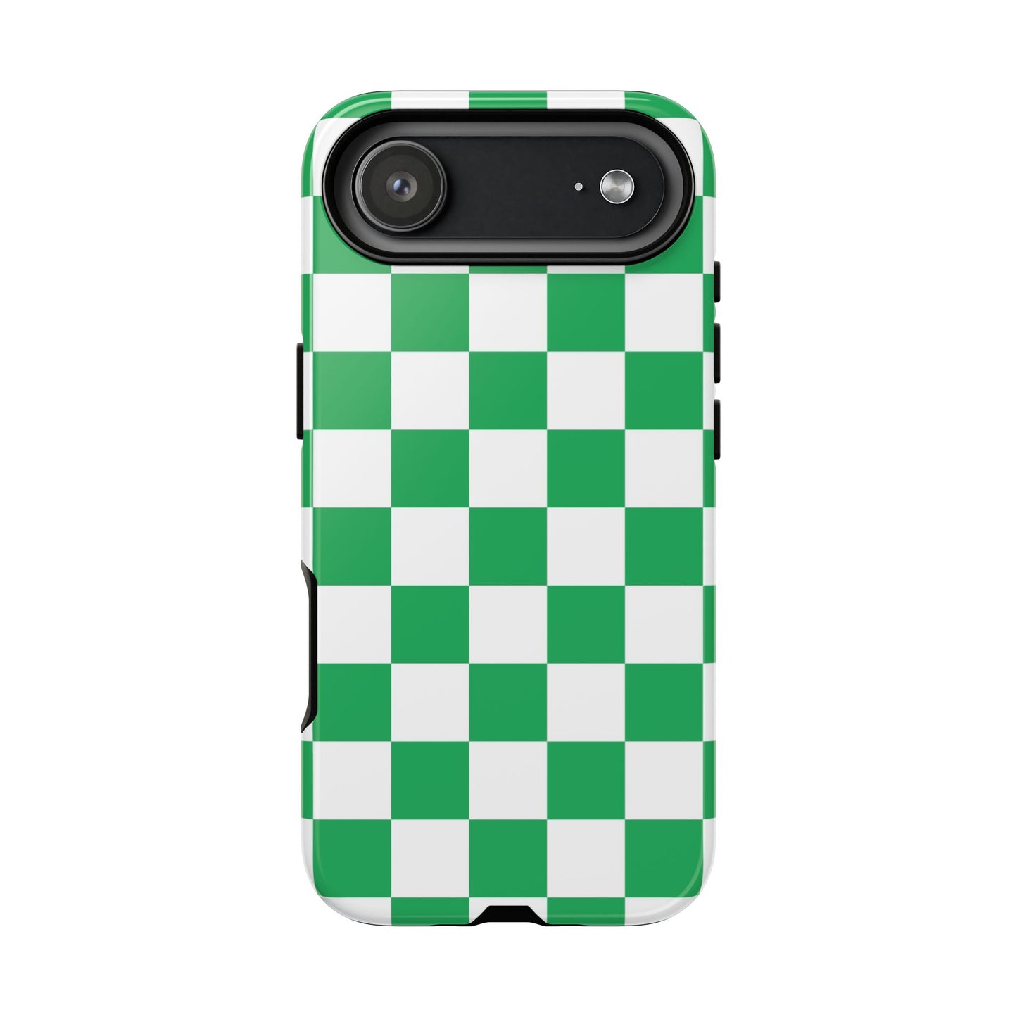 Green Checkerboard Phone Case, iPhone 17 Pro, 17, 16, 15, 14, 13, 12, 11, X, XR, XS MAX, Mobile Cover, Gift for Students, Phone Accessory