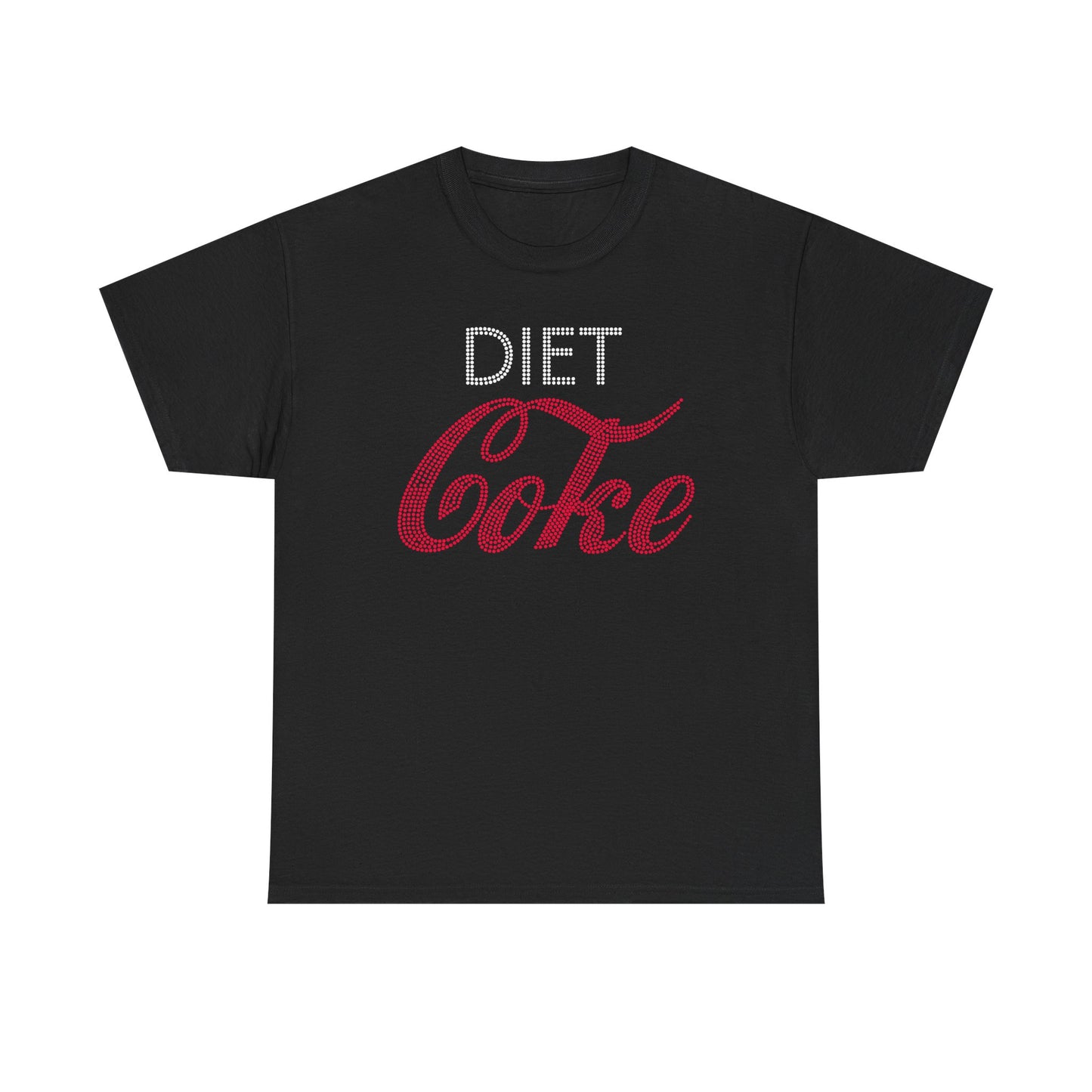 Diet Coke T-Shirt, Funny Soda Lover Graphic Tee, Rhinestone Style Diet Coke Shirt, Casual Unisex Tee Gift for Her