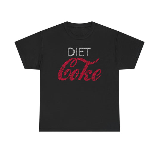 Diet Coke T-Shirt, Funny Soda Lover Graphic Tee, Rhinestone Style Diet Coke Shirt, Casual Unisex Tee Gift for Her