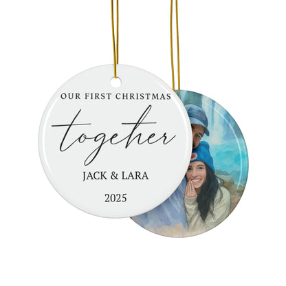 Personalized Couples Christmas Ornament, First Christmas Together Keepsake, New Couple Gift 2025, Gift for Couples, Family Keepsakes