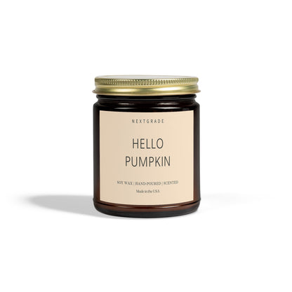 Hello Pumpkin | Cozy Home Decor, Fall Gifts, Relaxing Aromatherapy, Seasonal Candle, Halloween Candle, Scented Candle
