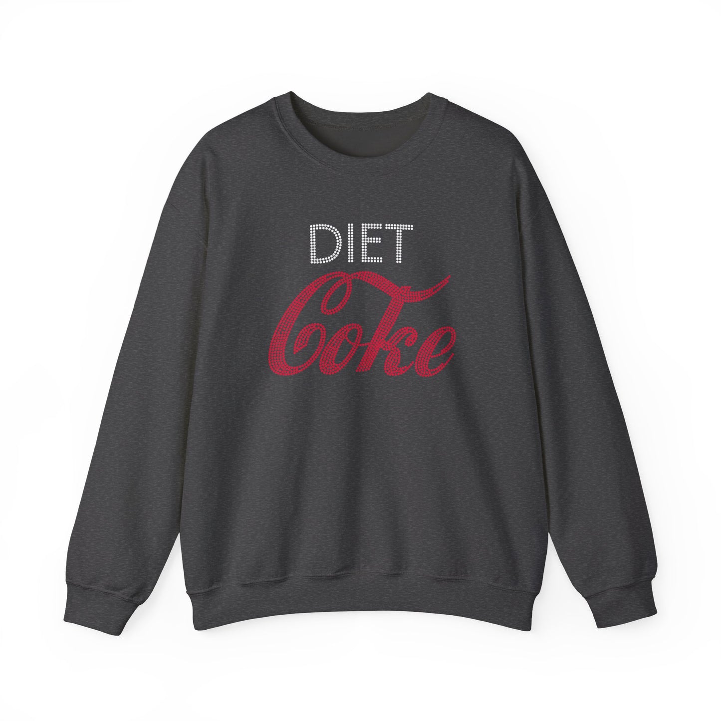 Diet Coke Sweatshirt, Funny Soda Lover Crewneck, Rhinestone Style Graphic Sweatshirt, Cozy Casual Pullover Gift for Her