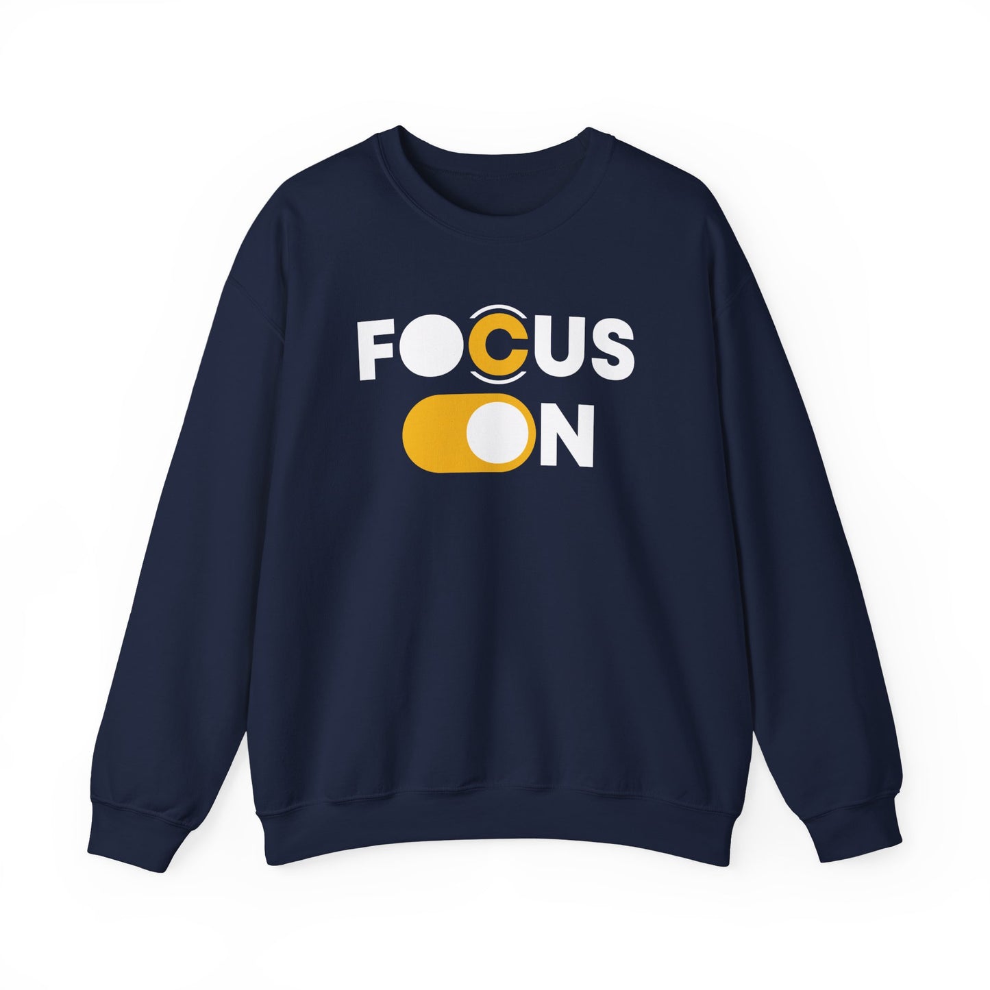 Focus On Sweatshirt | Motivational Pullover | Minimalist Positive Quote Sweater | Inspirational Gift for Men & Women