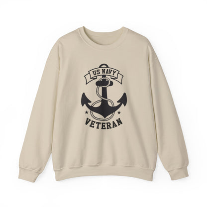 US Navy Veteran Crewneck Sweatshirt, Proud Navy Sweatshirt, Military Pride Apparel, Veteran Gift, Cozy Sweatshirt for Navy Heroes