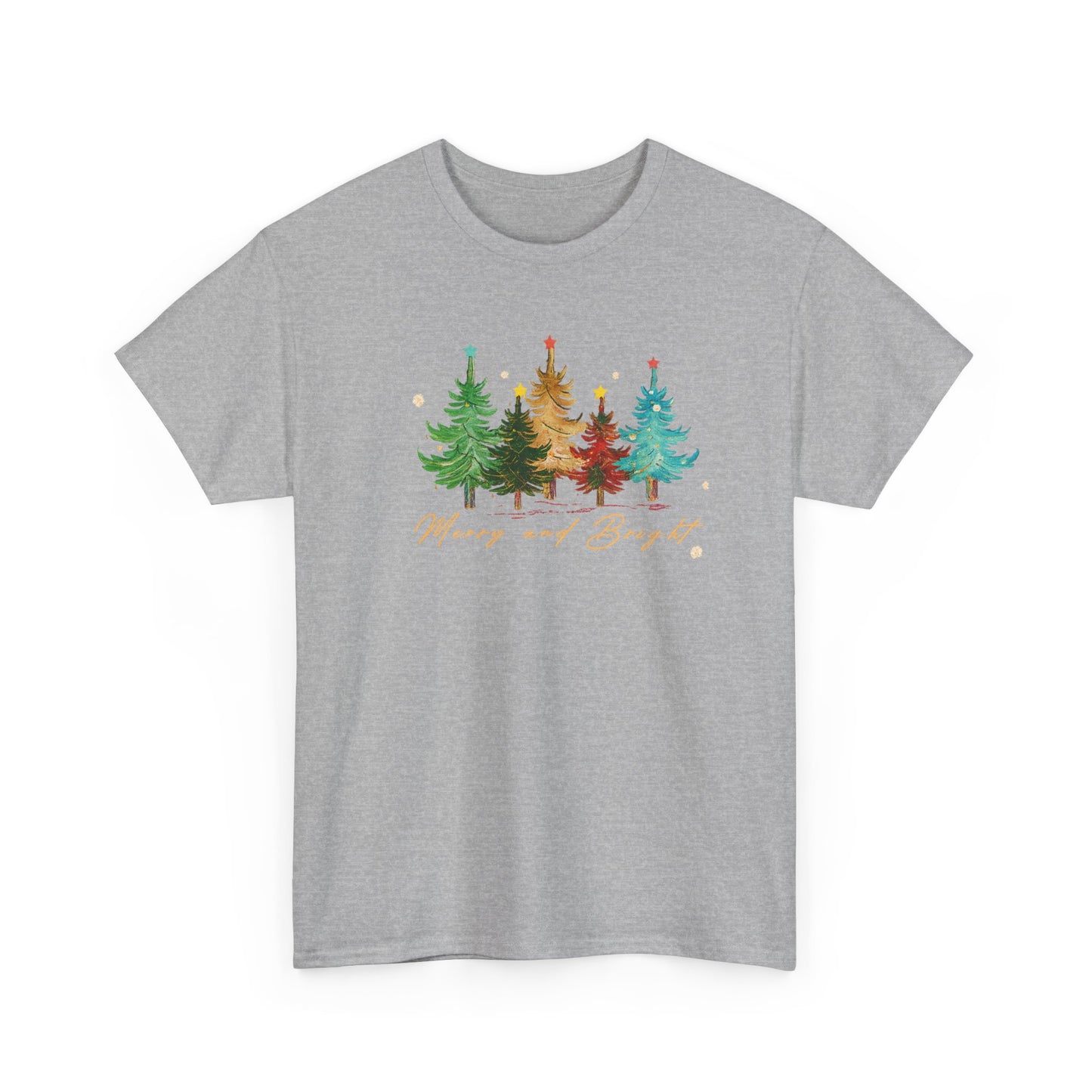 Merry and Bright Trees, Women's Christmas Shirt, Womans Holiday Shirt,Christmas Gift,Chic Winter Shirt,Cute Holiday Tee,Christmas Tree Shirt