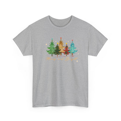Merry and Bright Trees, Women's Christmas Shirt, Womans Holiday Shirt,Christmas Gift,Chic Winter Shirt,Cute Holiday Tee,Christmas Tree Shirt
