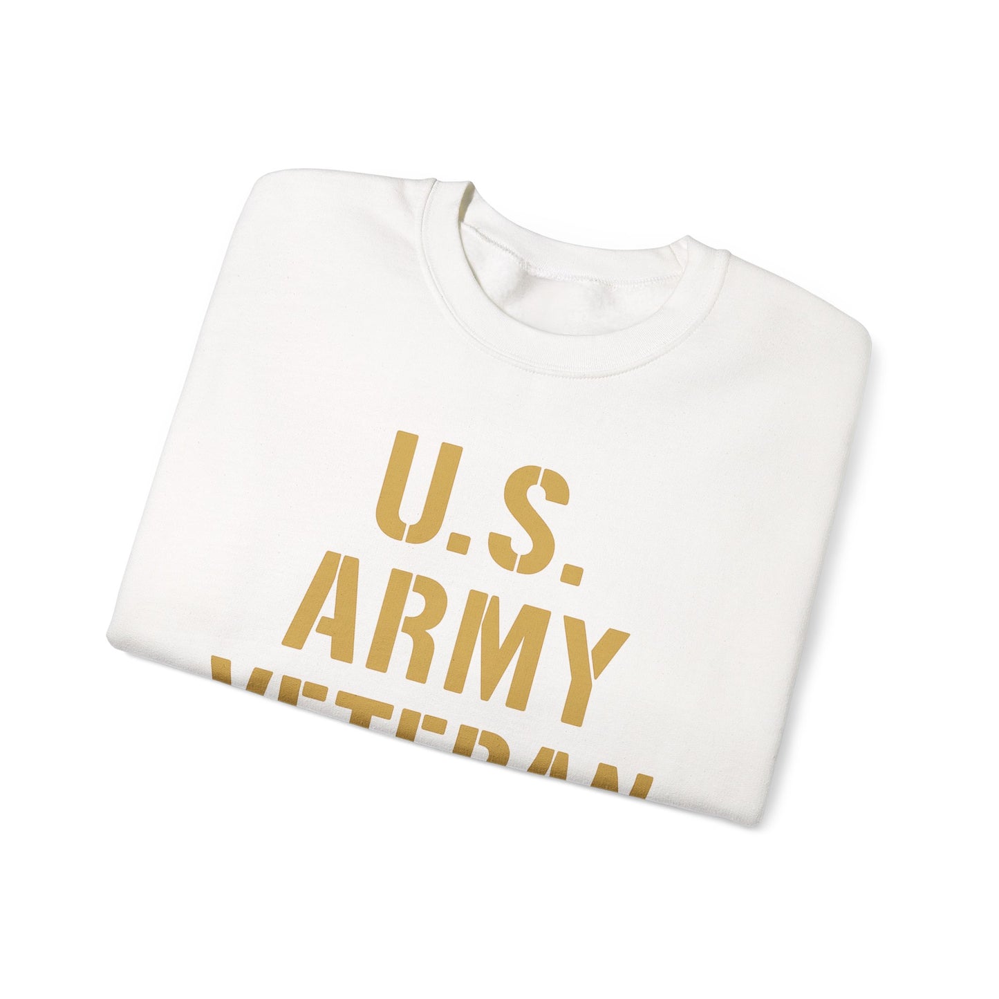 U.S. Army Veteran Crewneck Sweatshirt, Military Tribute Gift, Veteran Appreciation, Unisex Casual Wear, Cozy Sweatshirt