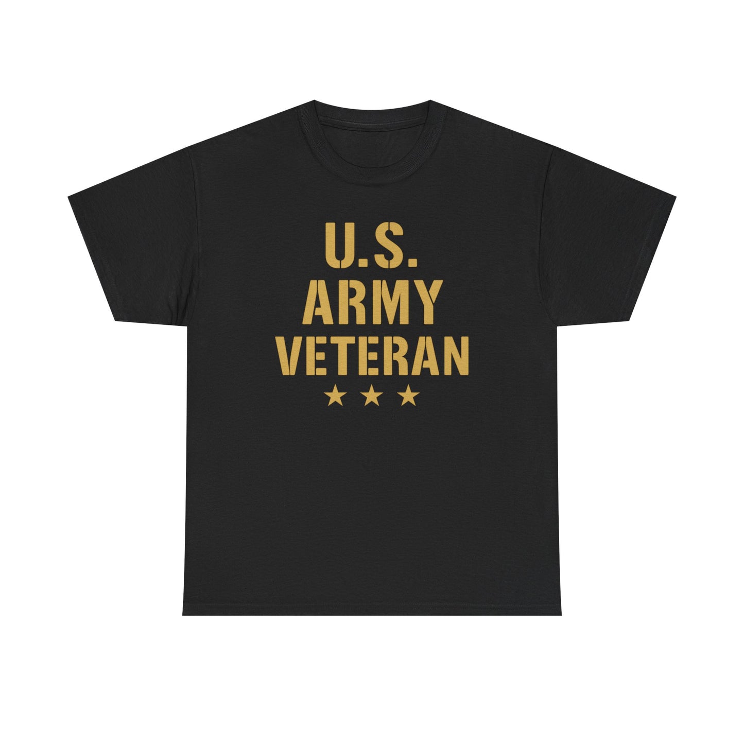 U.S. Army Veteran Heavy Cotton Tee, Patriotic Shirt, Military Gift, Casual Wear, Veteran Pride, Independence Day Apparel