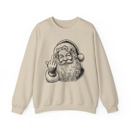 Funny Sassy Santa Sweatshirt for Holiday Fun, Christmas Gift for Friends, Cozy Winter Wear, Funny Crewneck Sweater, Unique Holiday Apparel