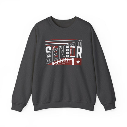 Senior 2026 Football Crewneck Sweatshirt | High School Senior Shirt | Gift For Senior | Gift For Friend