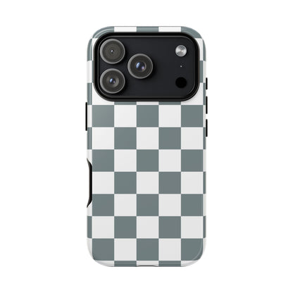 Stylish Checkerboard Phone Case, Durable Phone Cover, Unique Gift, iPhone 17 Pro, 17, 17 Air, 16, 15, 14, 13, 12, 11, X, XR, XS MAX